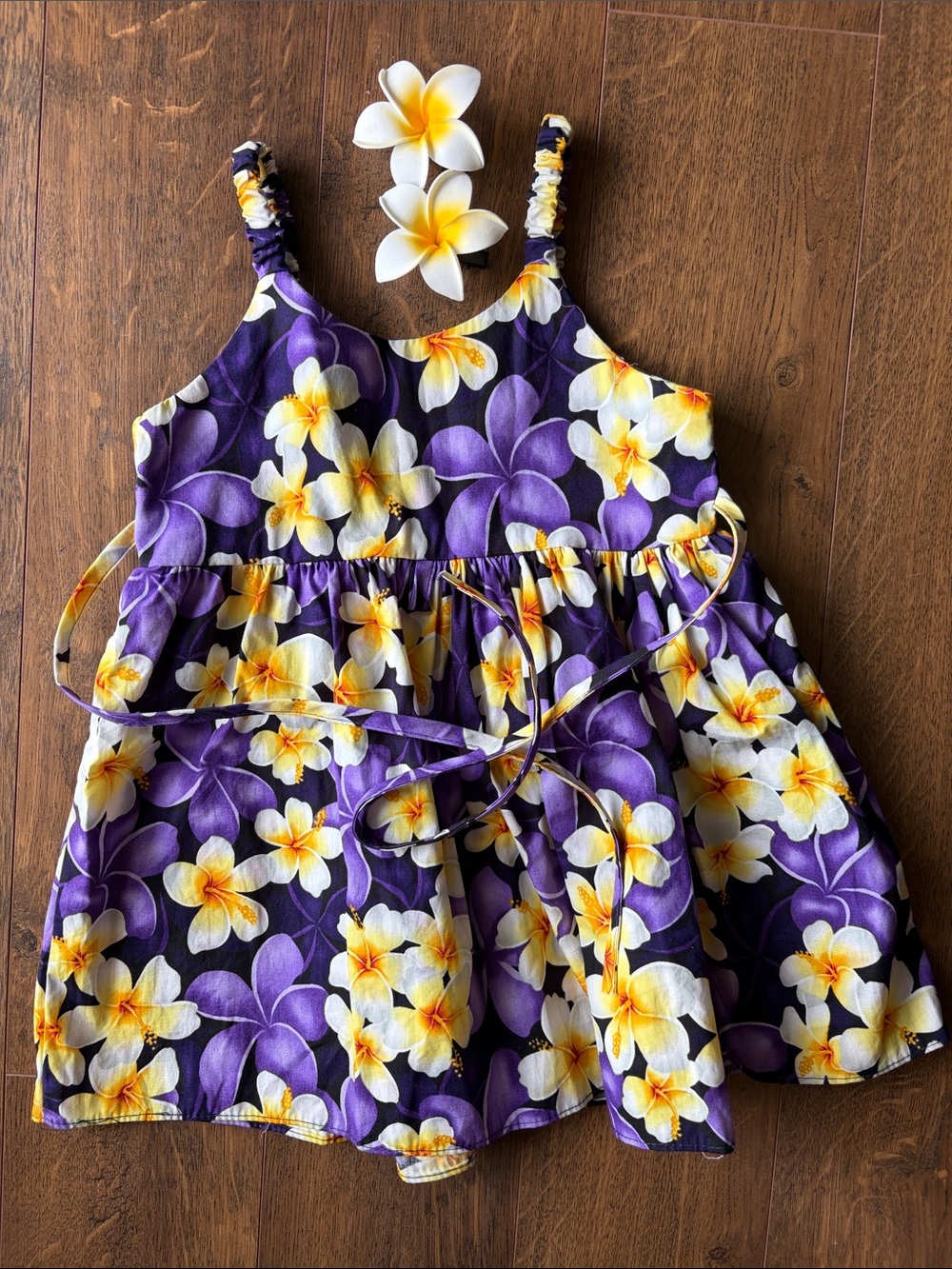Purple & Yellow Floral Sundress
